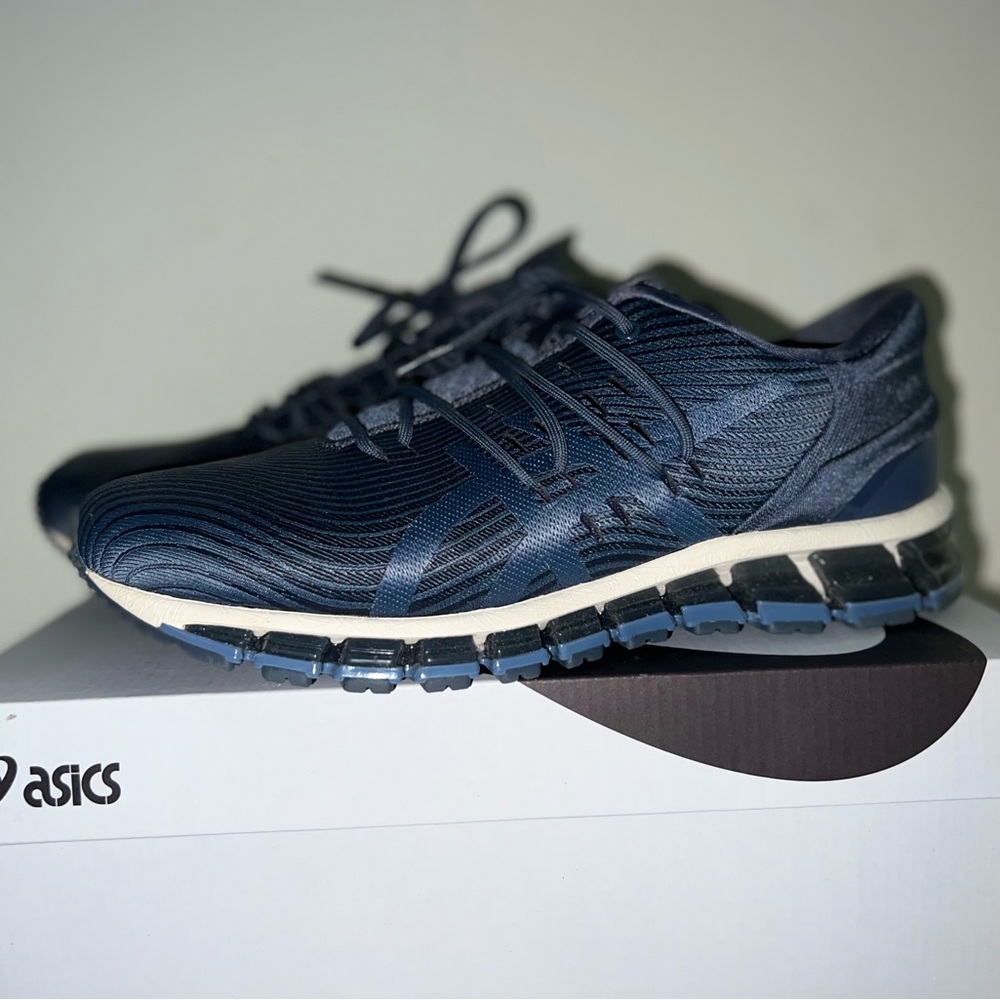 Mens Asics Gel-Quantum 360 4 Tarmac/Steel Blue 9 1/2